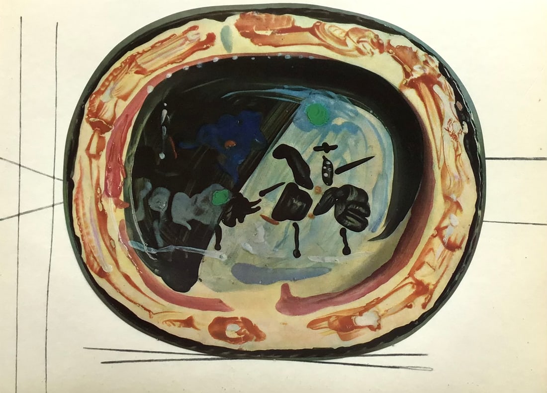 1950 Pablo Picasso Ceramics by Picasso 2: Title: 1950 Pablo Picasso Ceramics by Picasso 2 Description: Artist: Pablo Picasso Country: Spain Title: Ceramics by Picasso 2 Medium: Offset Lithograph Marks: Not signed, not numbered Paper size: