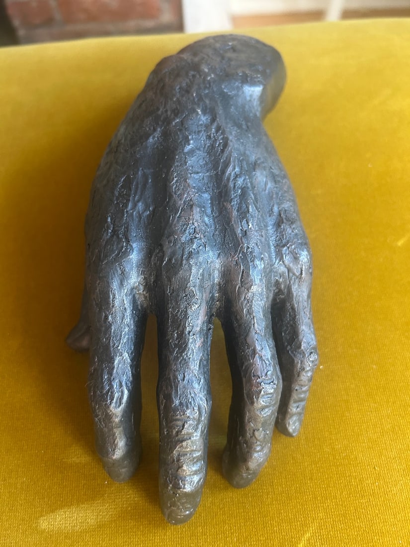 Patinated Hand Sculpture (Resin Cast) - 3
