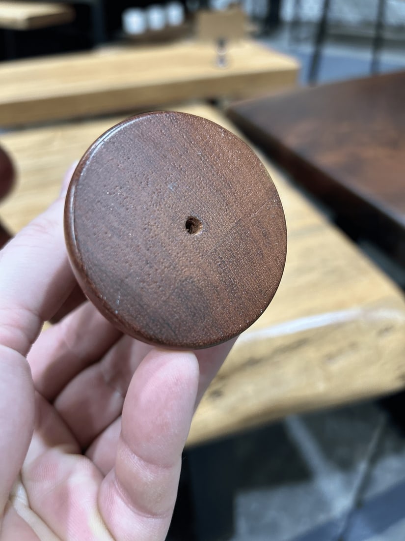 Pair of Mid-Century Modern Teak Candle Holders - 3