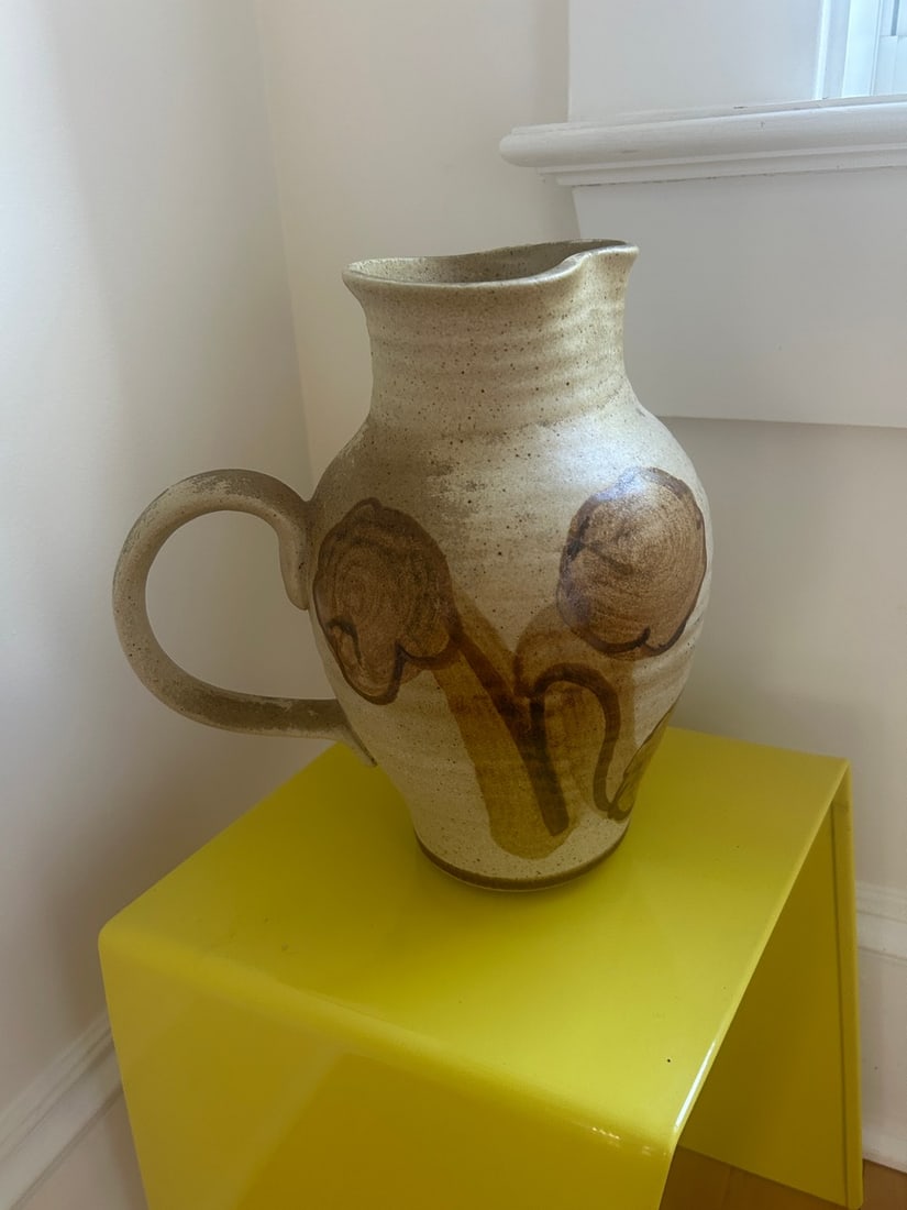 Studio Pottery Glazed Stoneware Jug - 3