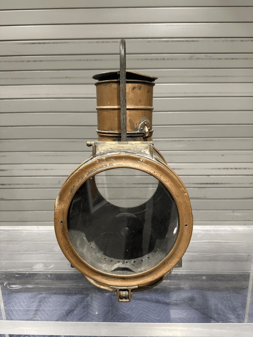 Antique Copper and Brass Carbide Headlamp/Lantern, circa 1900s - 2