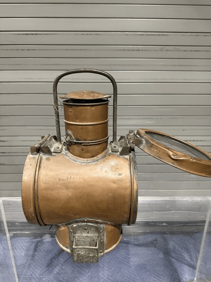 Antique Copper and Brass Carbide Headlamp/Lantern, circa 1900s - 3