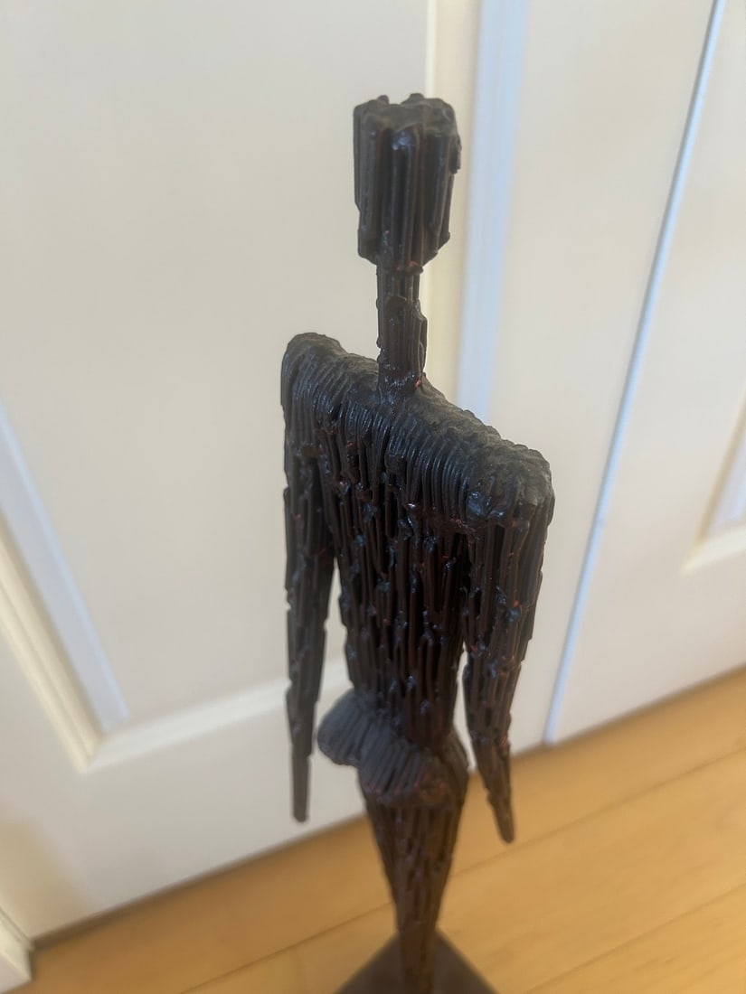 Brutalist Patinated Metal Figural Sculpture - 4