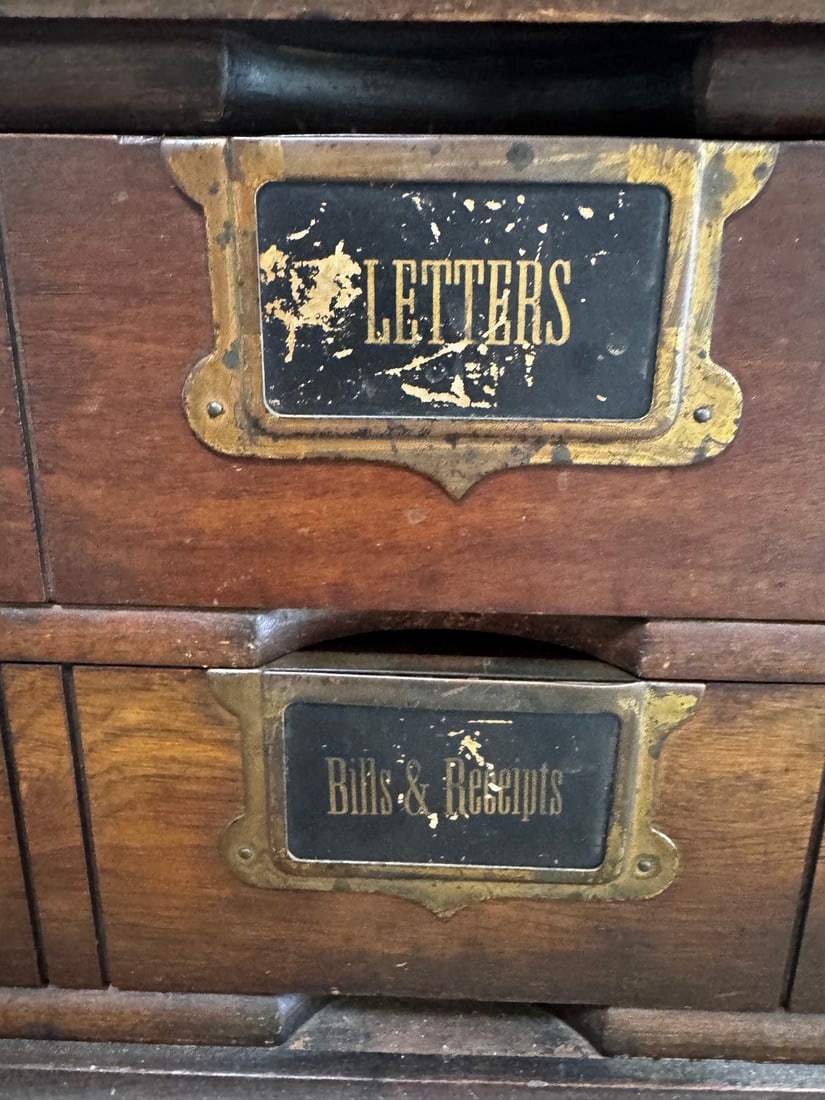 Antique "National Cabinet Letter Files" Filing Cabinet, Circa 1900 - 3