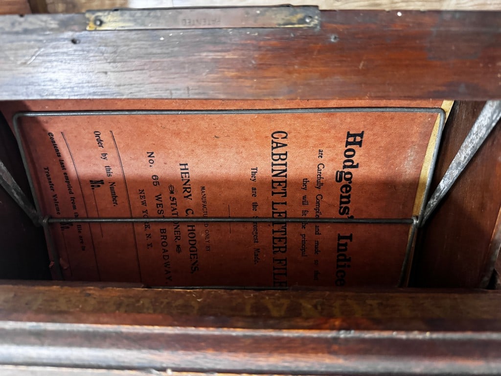 Antique "National Cabinet Letter Files" Filing Cabinet, Circa 1900 - 4