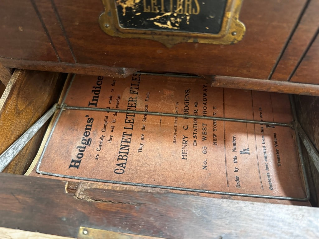 Antique "National Cabinet Letter Files" Filing Cabinet, Circa 1900 - 5