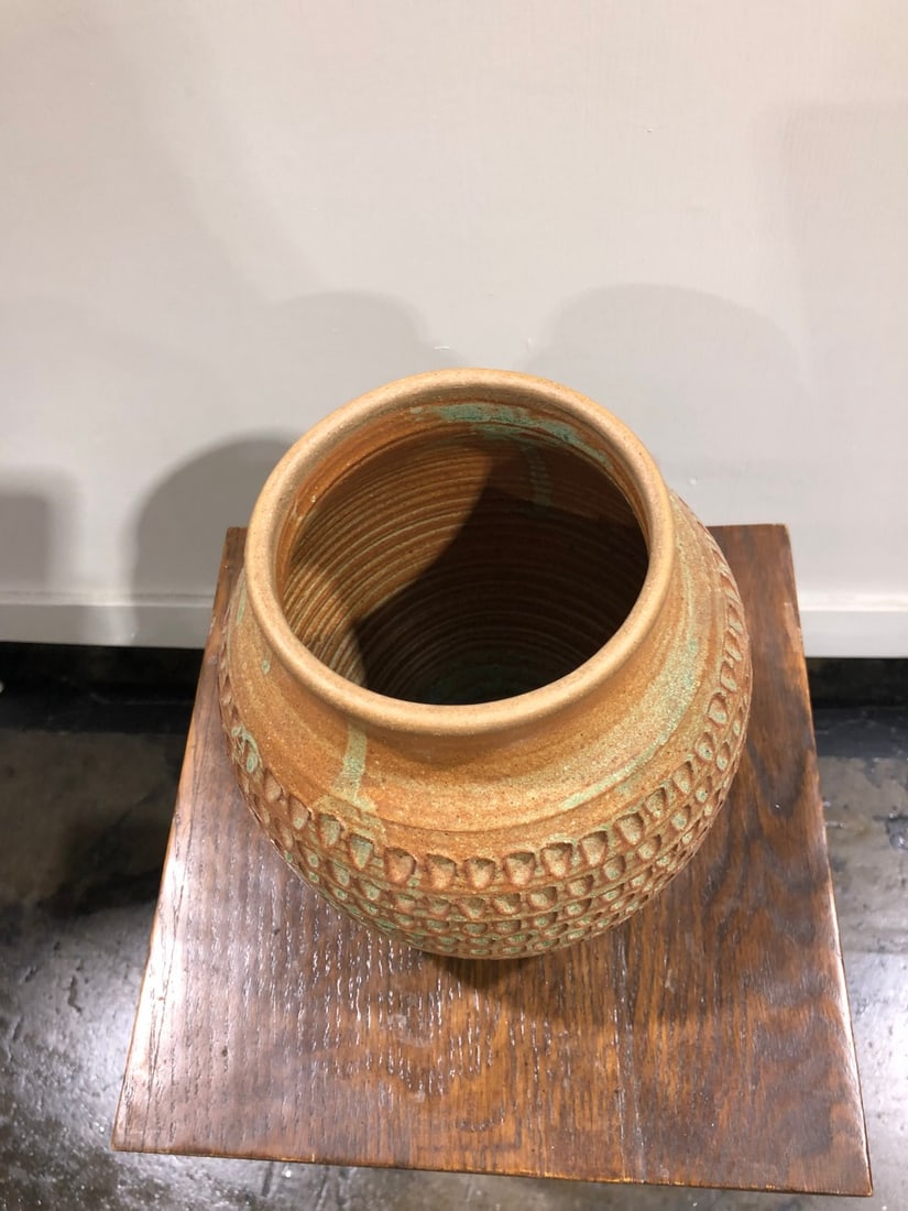 Studio Pottery Textured Vase - 2