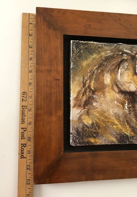 Pair of Framed Equine Mixed Media Wall Art Signed "F. Ruiz 2004" - 4