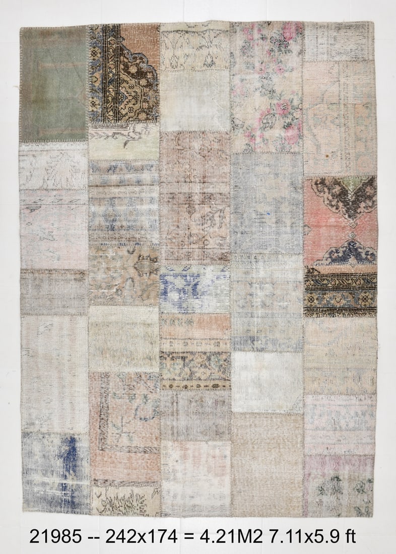 5'8'' x 7'11'' Turkish Handmade Kilim Rug - 21985 - 10