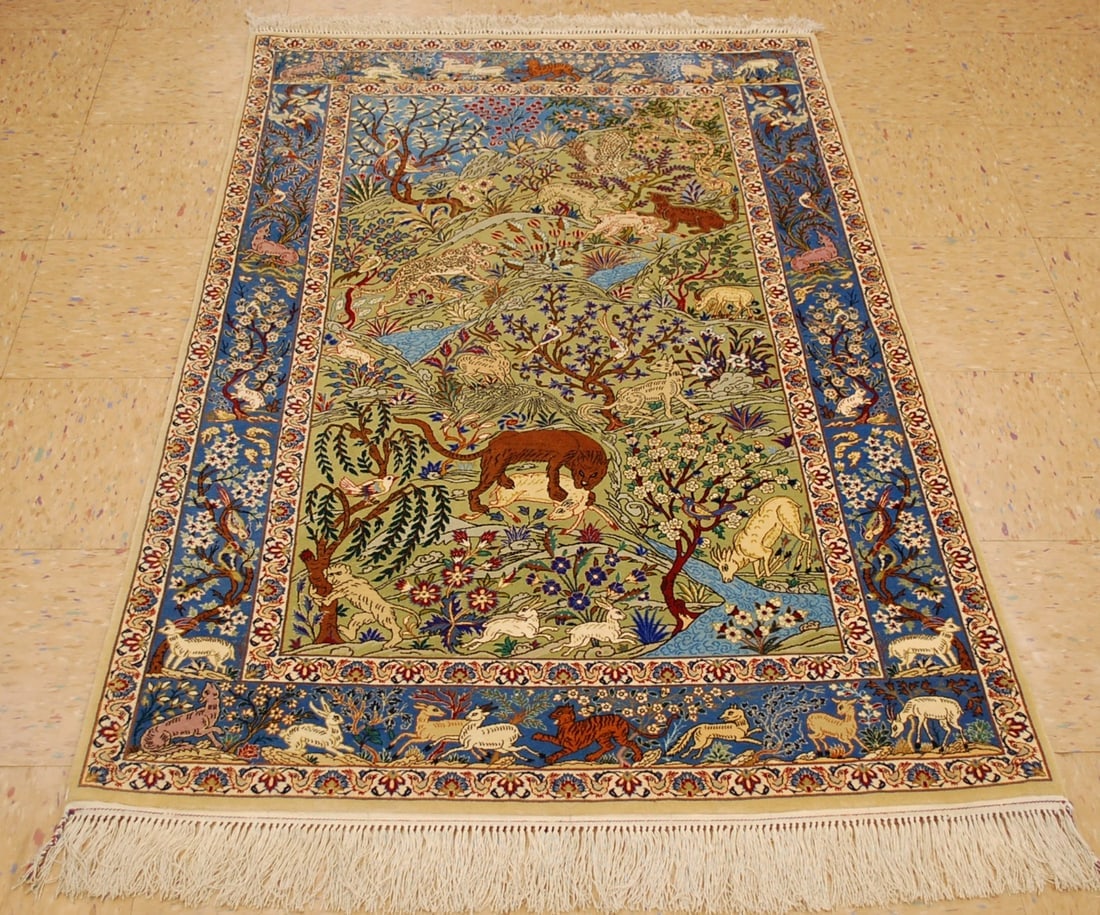 Persian ISFAHAN RUG 3.5x5.1 - 8