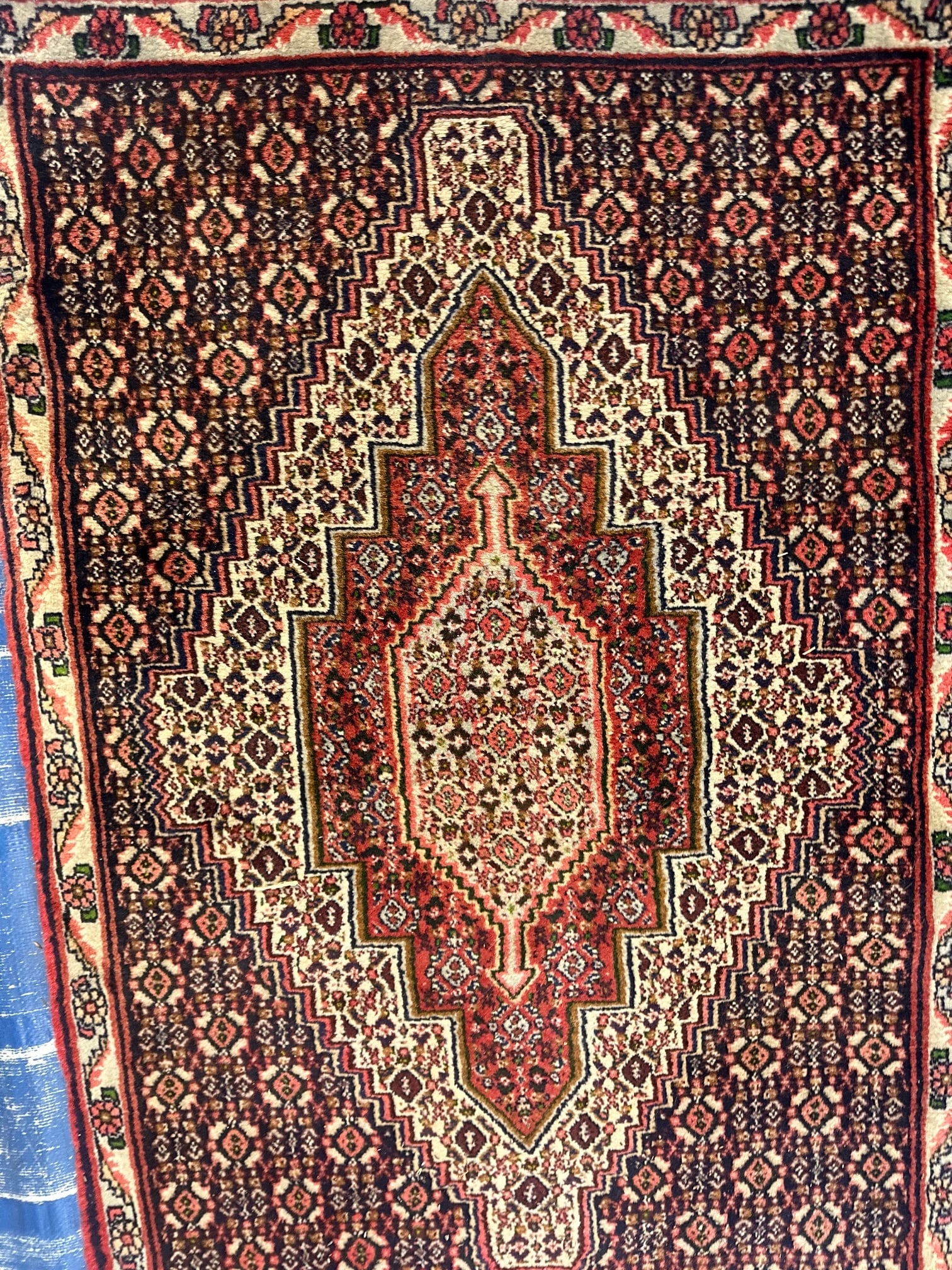 Hand Knotted Persian Bijar-3.8x2.8 ft - 17