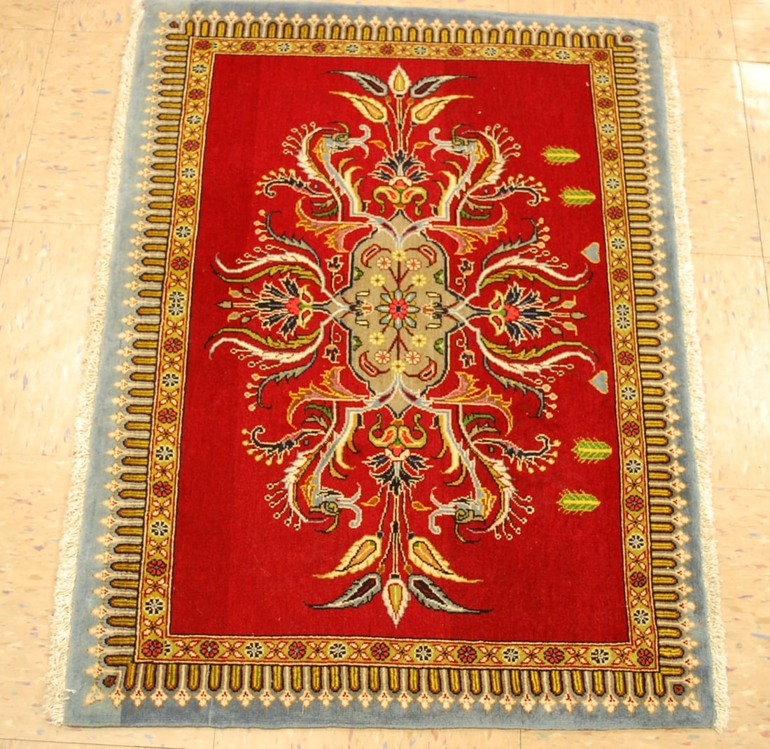 Persian KASHAN RUG 2'3" x3'1" - 3