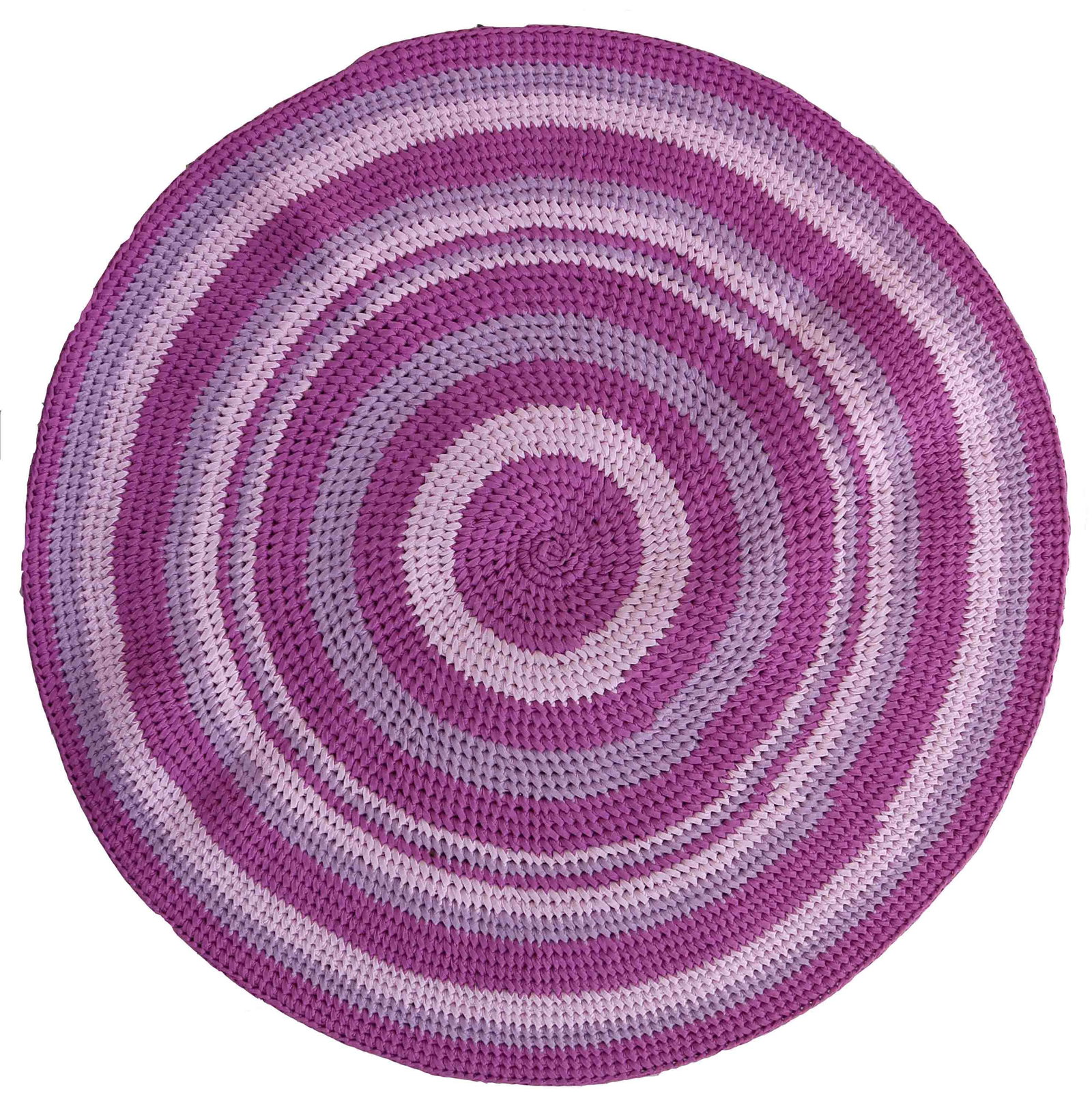 Handmade contemporary ORA French braided rug 2.4' (73cm), 2021 - 4