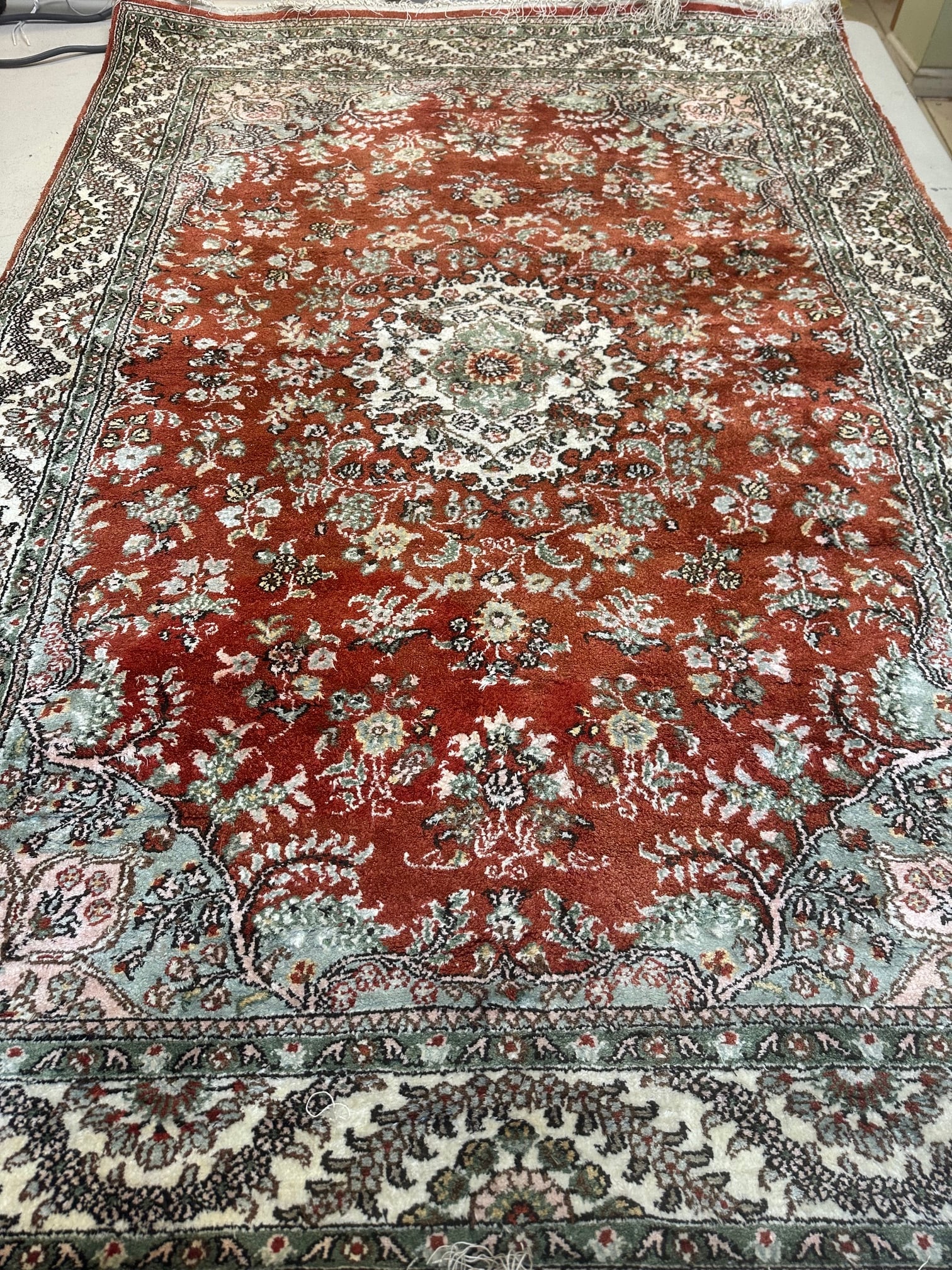 Hand Knotted Hereke Silk Rug 4x6 ft - 5