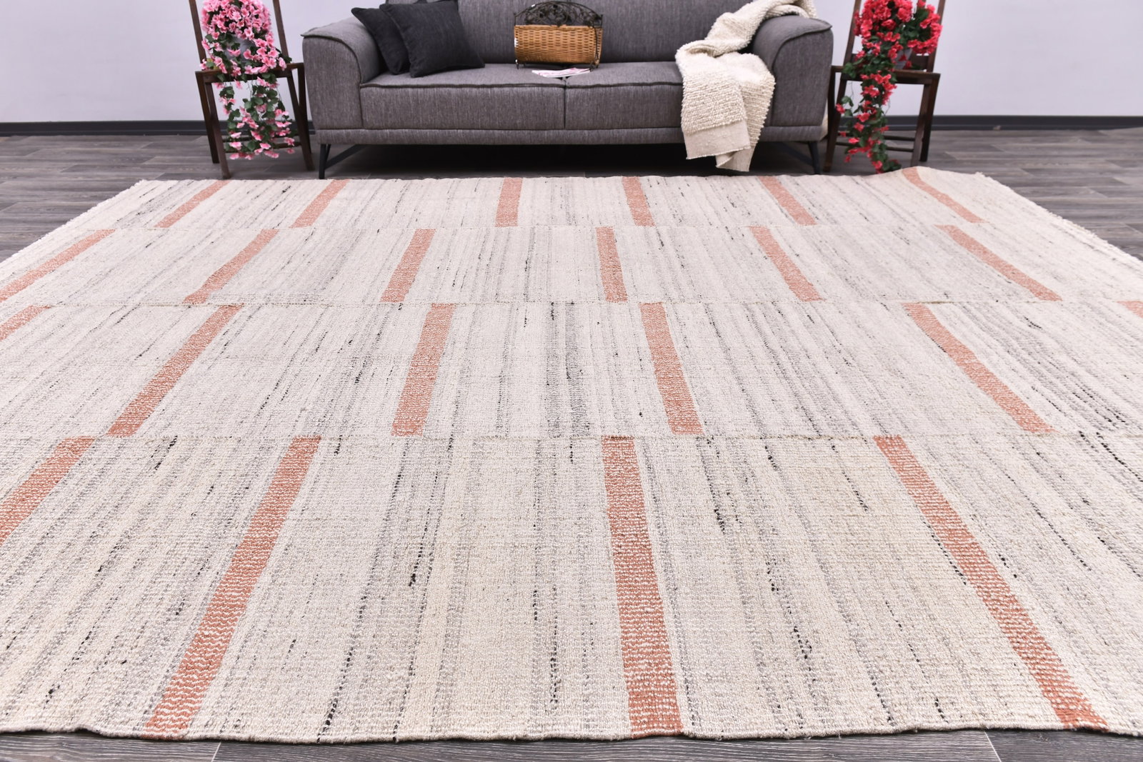 9'4'' x 12'2'' Turkish Flatweave Kilim Rug - 244344 - 5