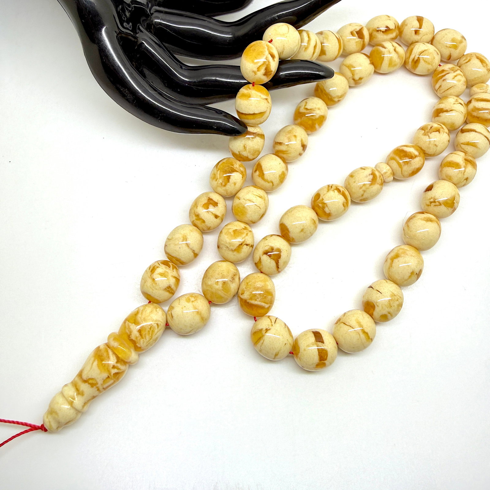 Extraordinary Amber Tesbih made from Round Amber beads - 3