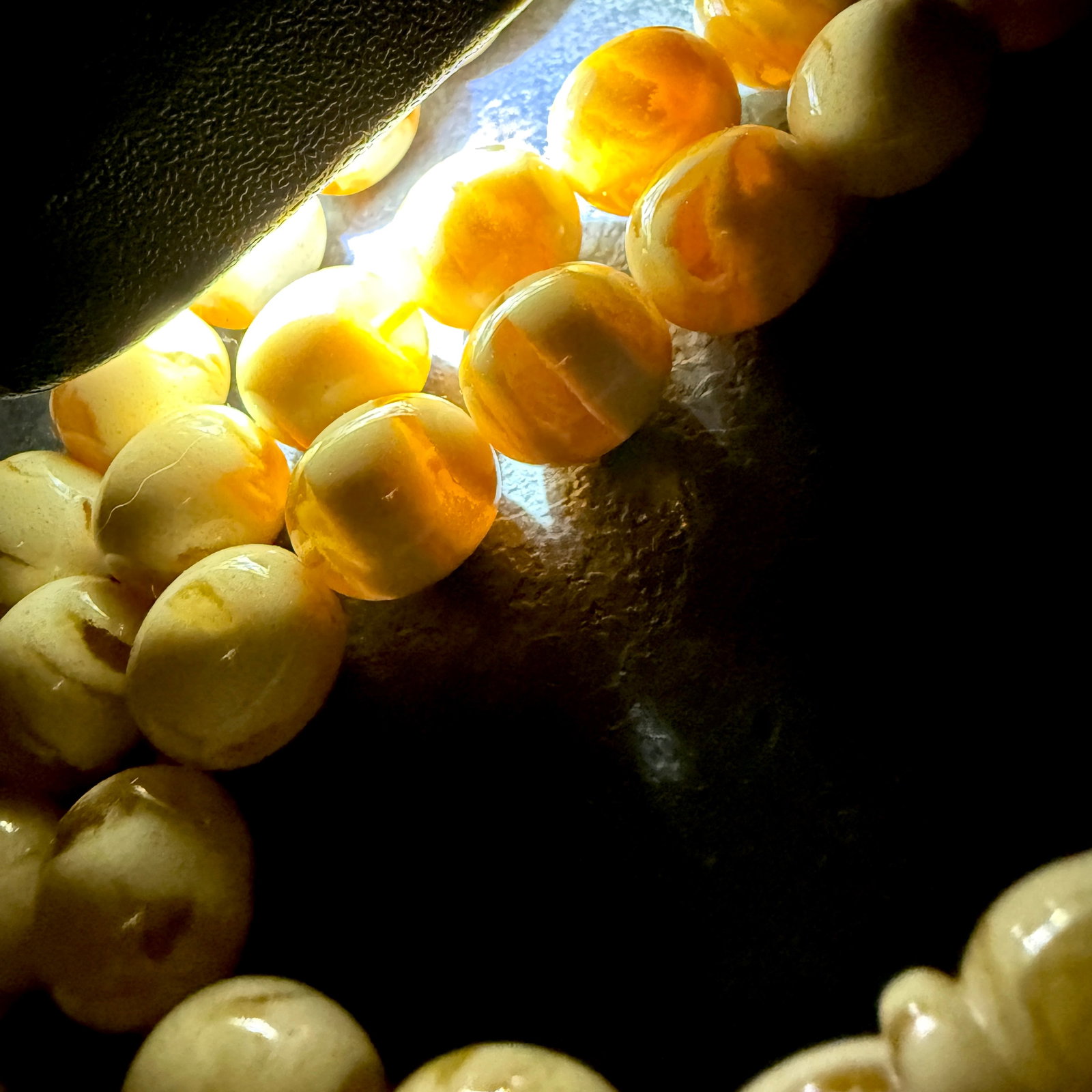 Extraordinary Amber Tesbih made from Round Amber beads - 8
