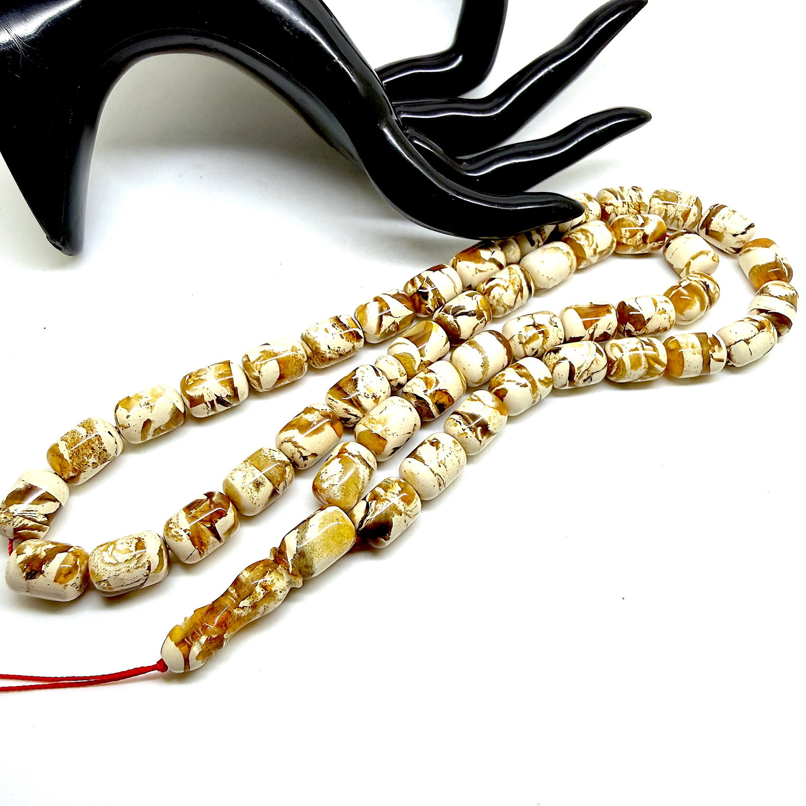 Splendid Amber Tesbih made from Round Amber beads - 4
