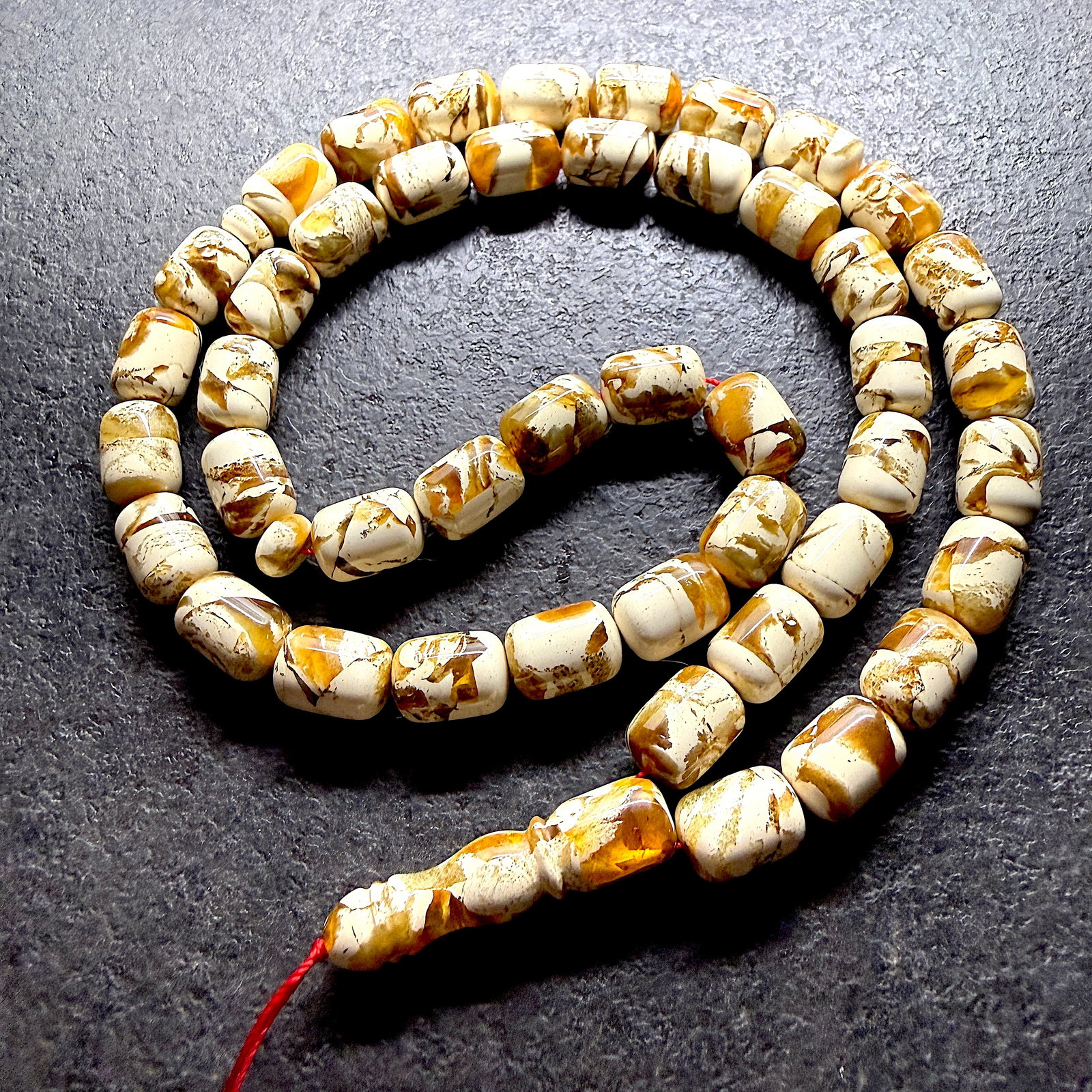 Splendid Amber Tesbih made from Round Amber beads - 6