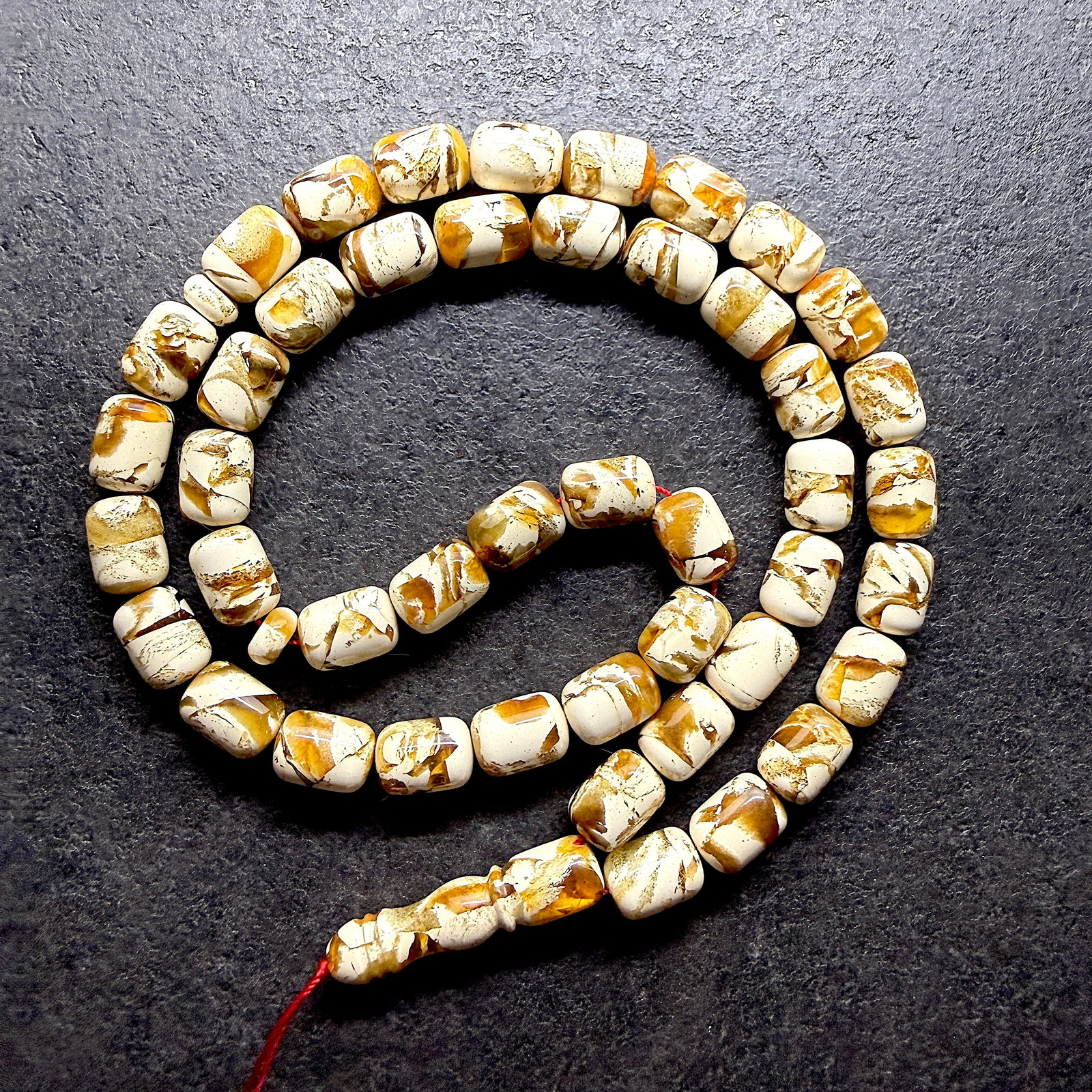 Splendid Amber Tesbih made from Round Amber beads - 7
