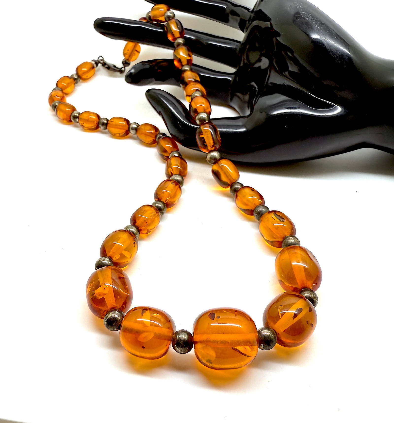 Exquisite Vintage Amber Necklace - 4