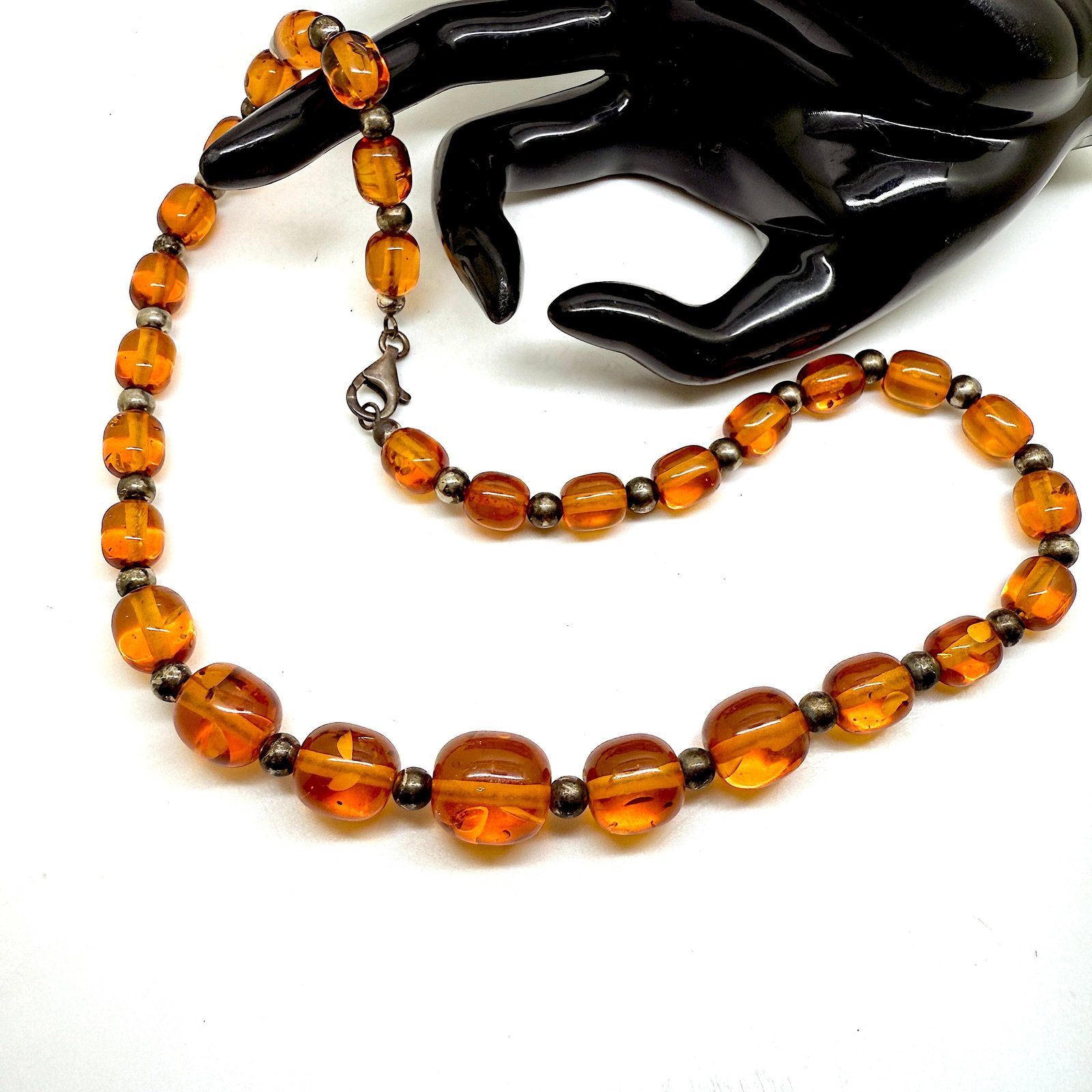 Exquisite Vintage Amber Necklace - 6
