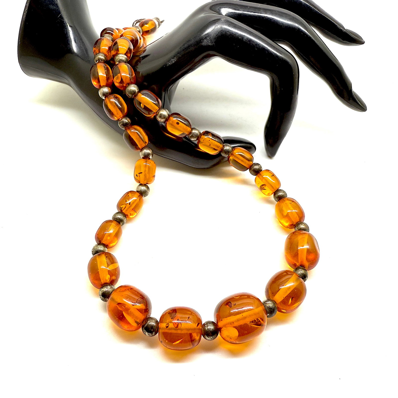 Exquisite Vintage Amber Necklace - 8