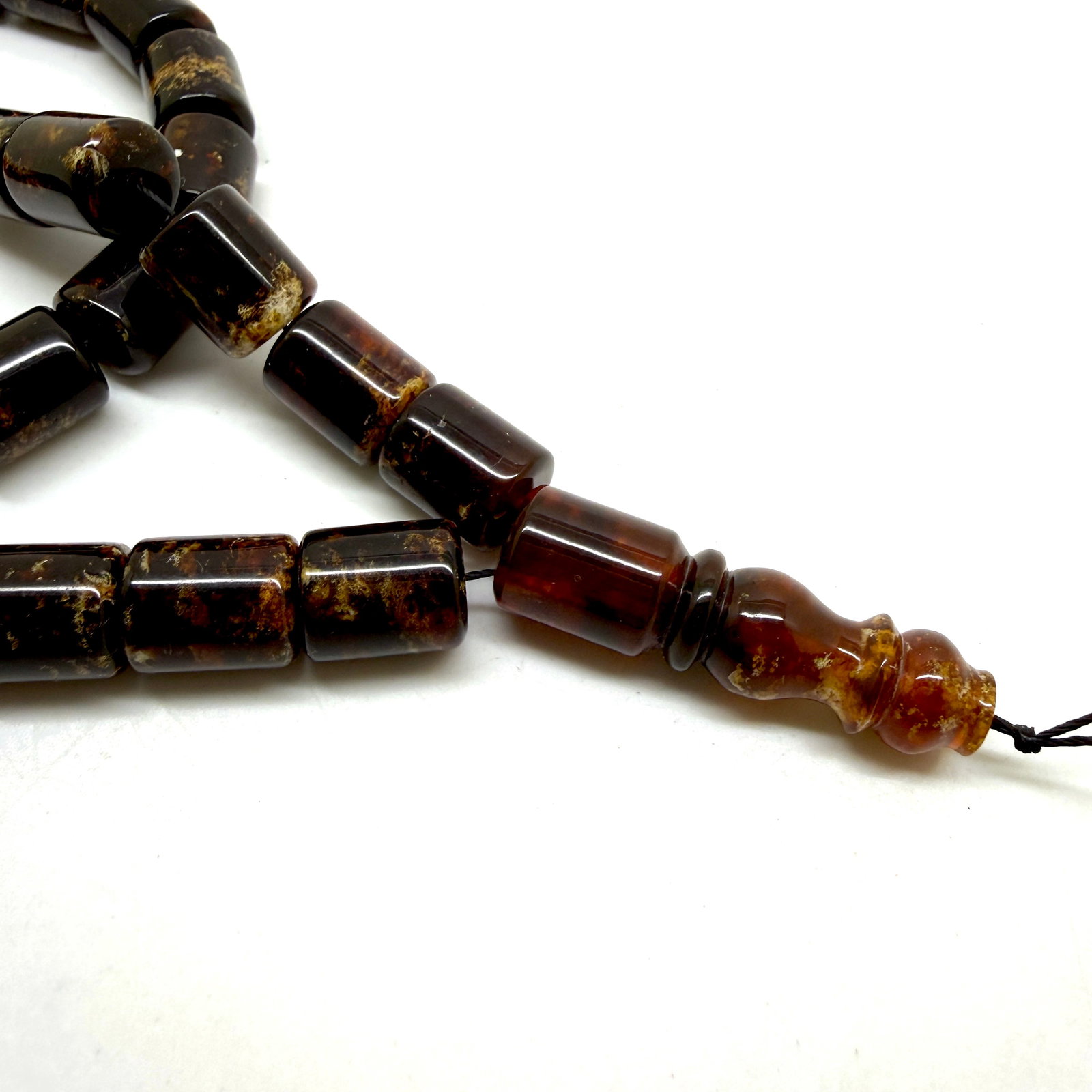 Staggering Amber Tesbih made from Round Amber beads - 9