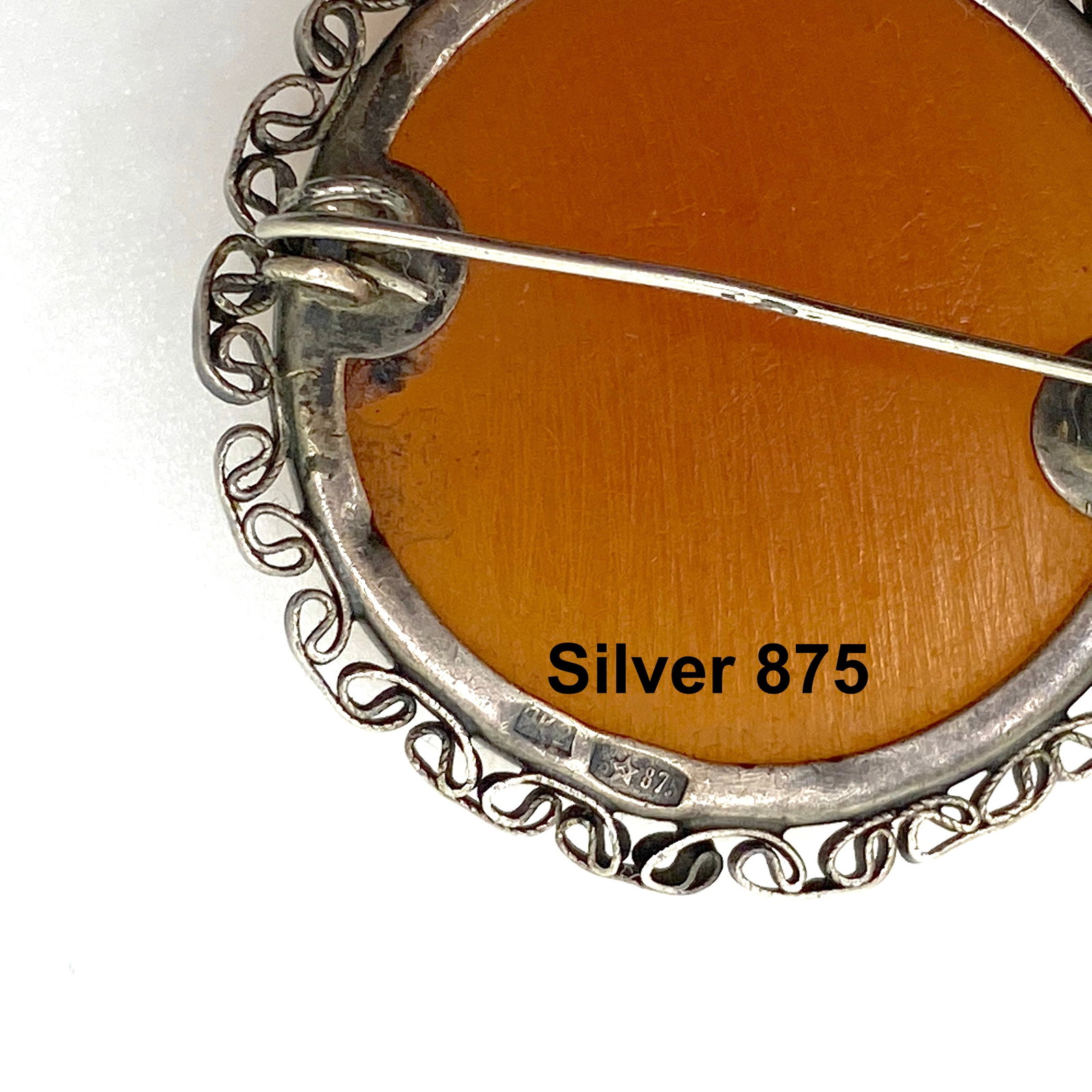 Outstanding Amber Brooch - 5