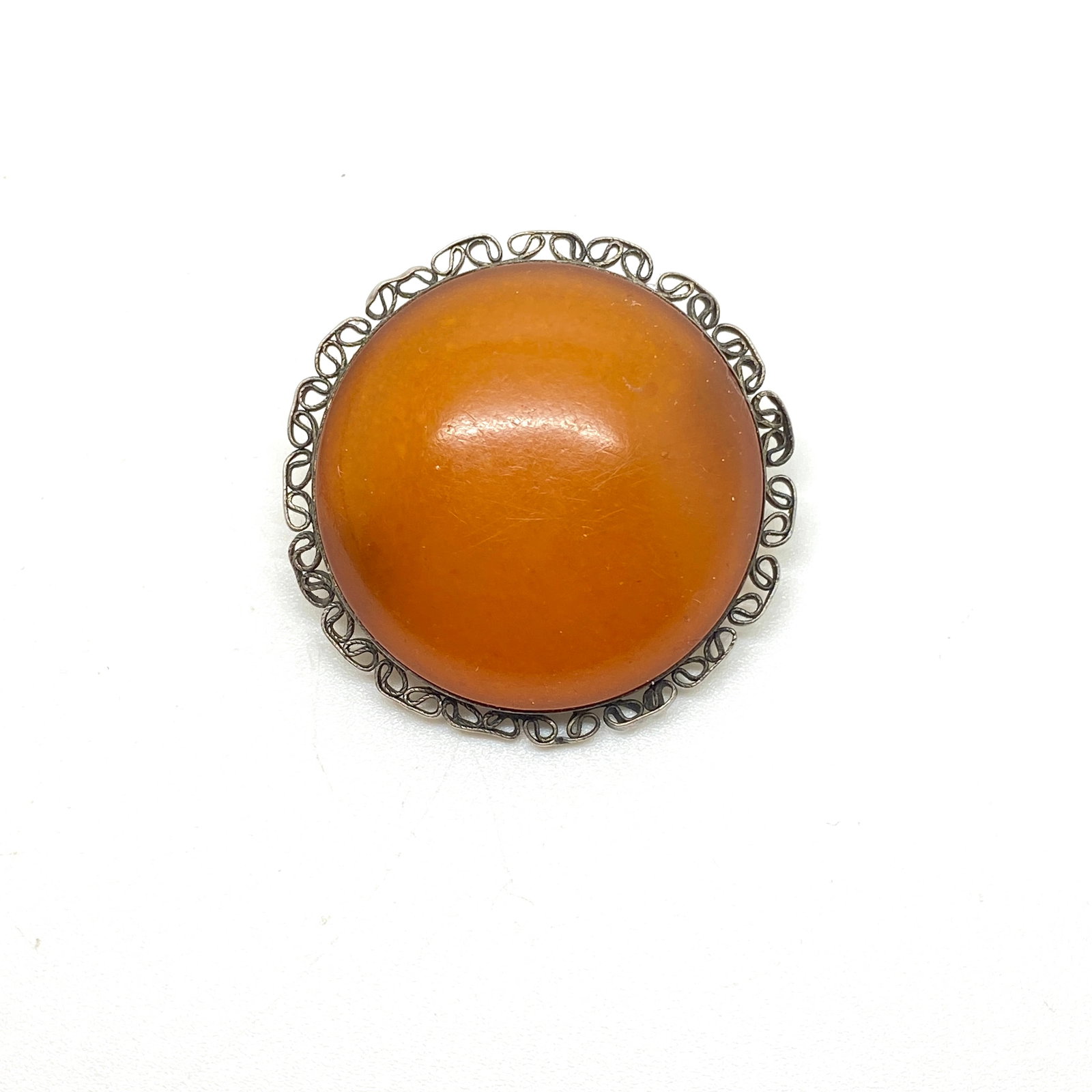 Outstanding Amber Brooch - 7