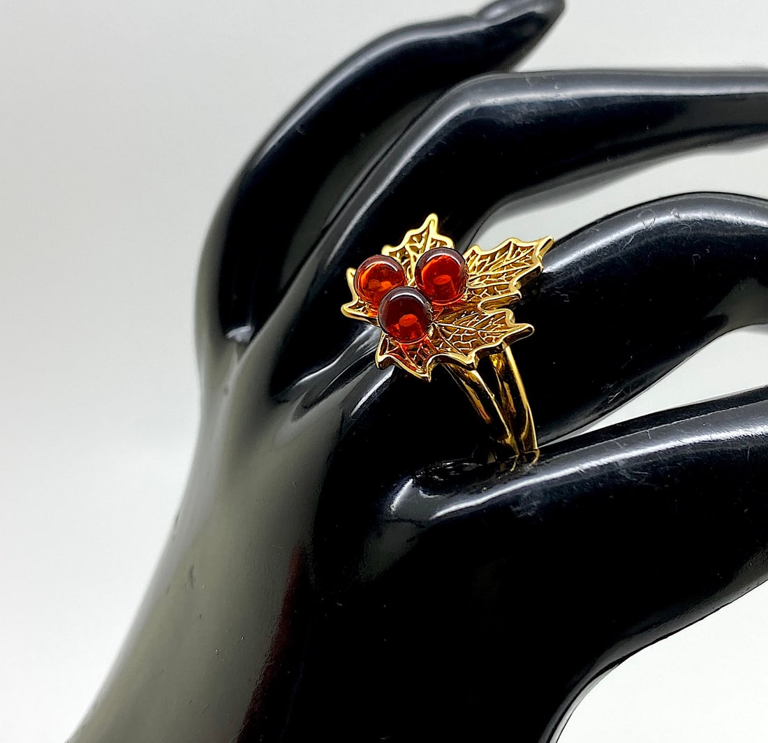 Unique and Beautiful Amber Ring - 11