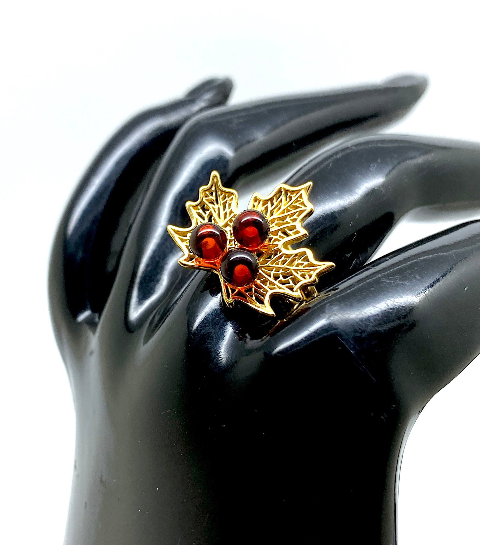 Unique and Beautiful Amber Ring - 8