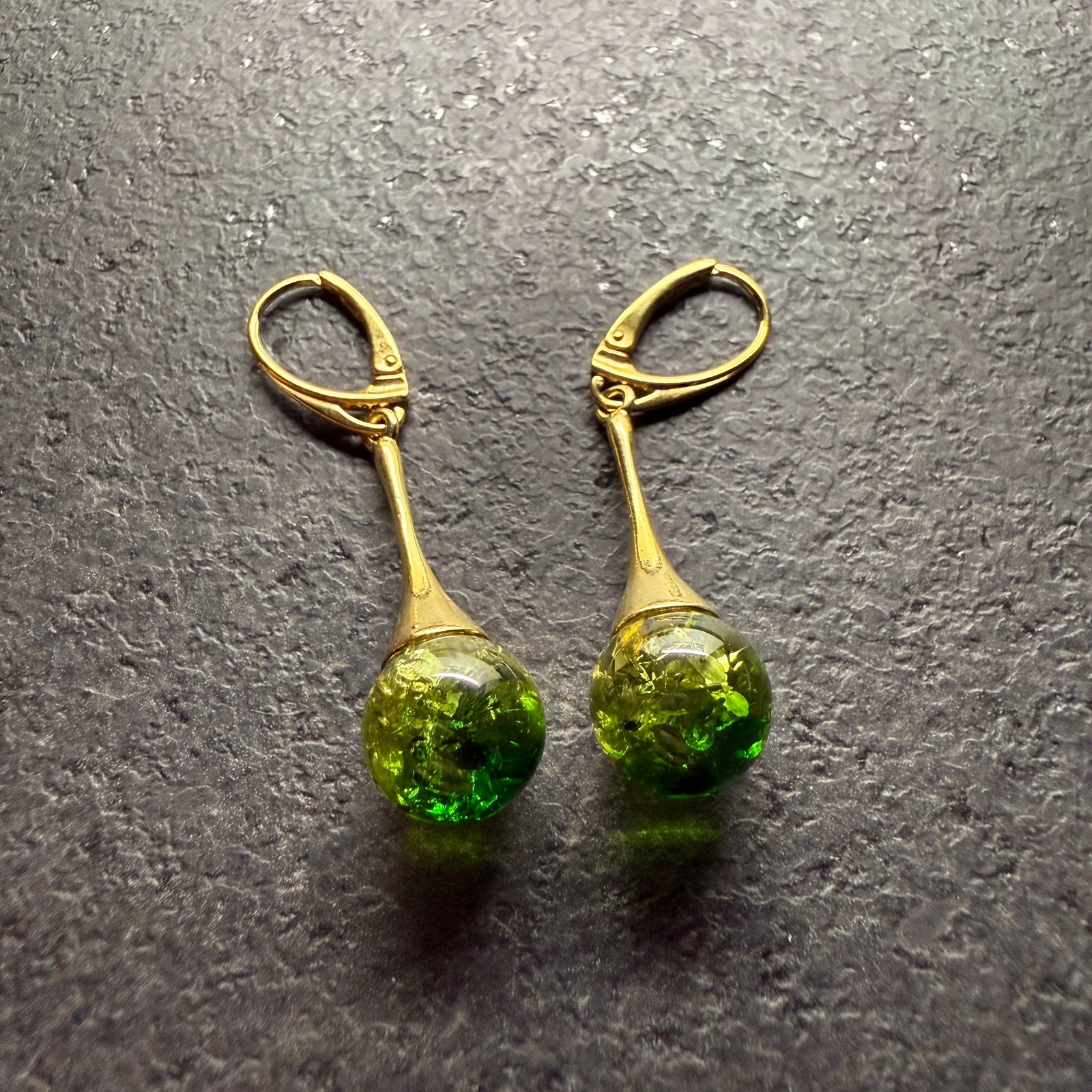 Exquisite Amber Earrings - 3