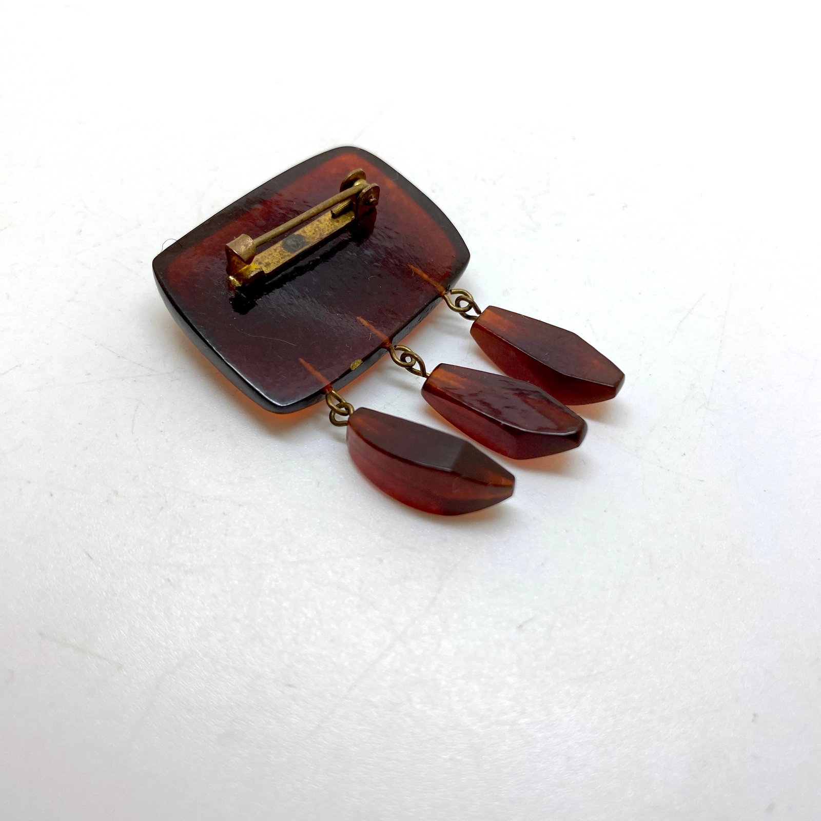 Antique Amber Brooch - 6