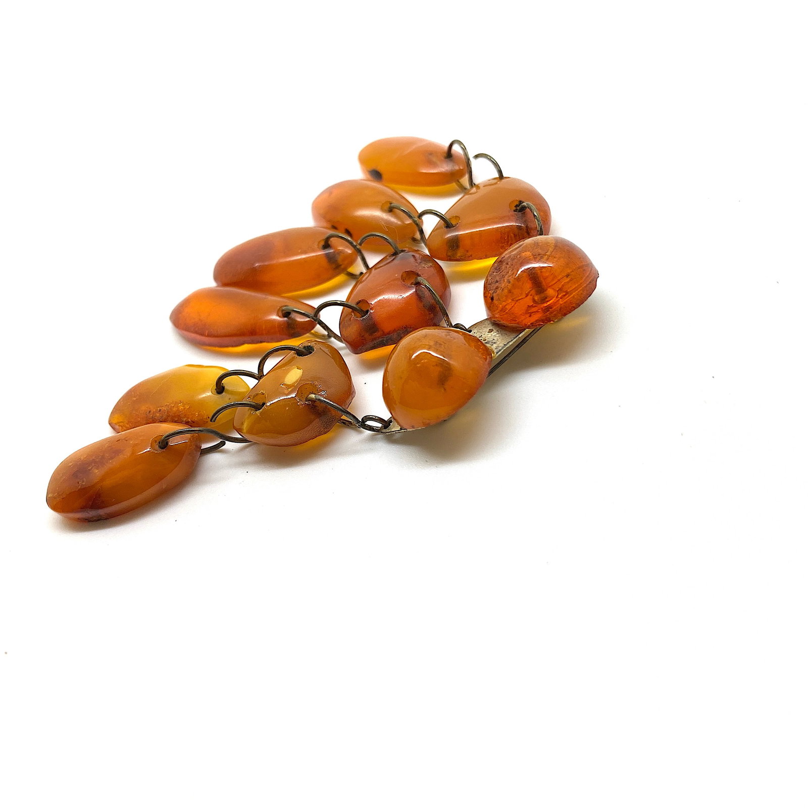 Fascinating Vintage Amber Brooch - 6