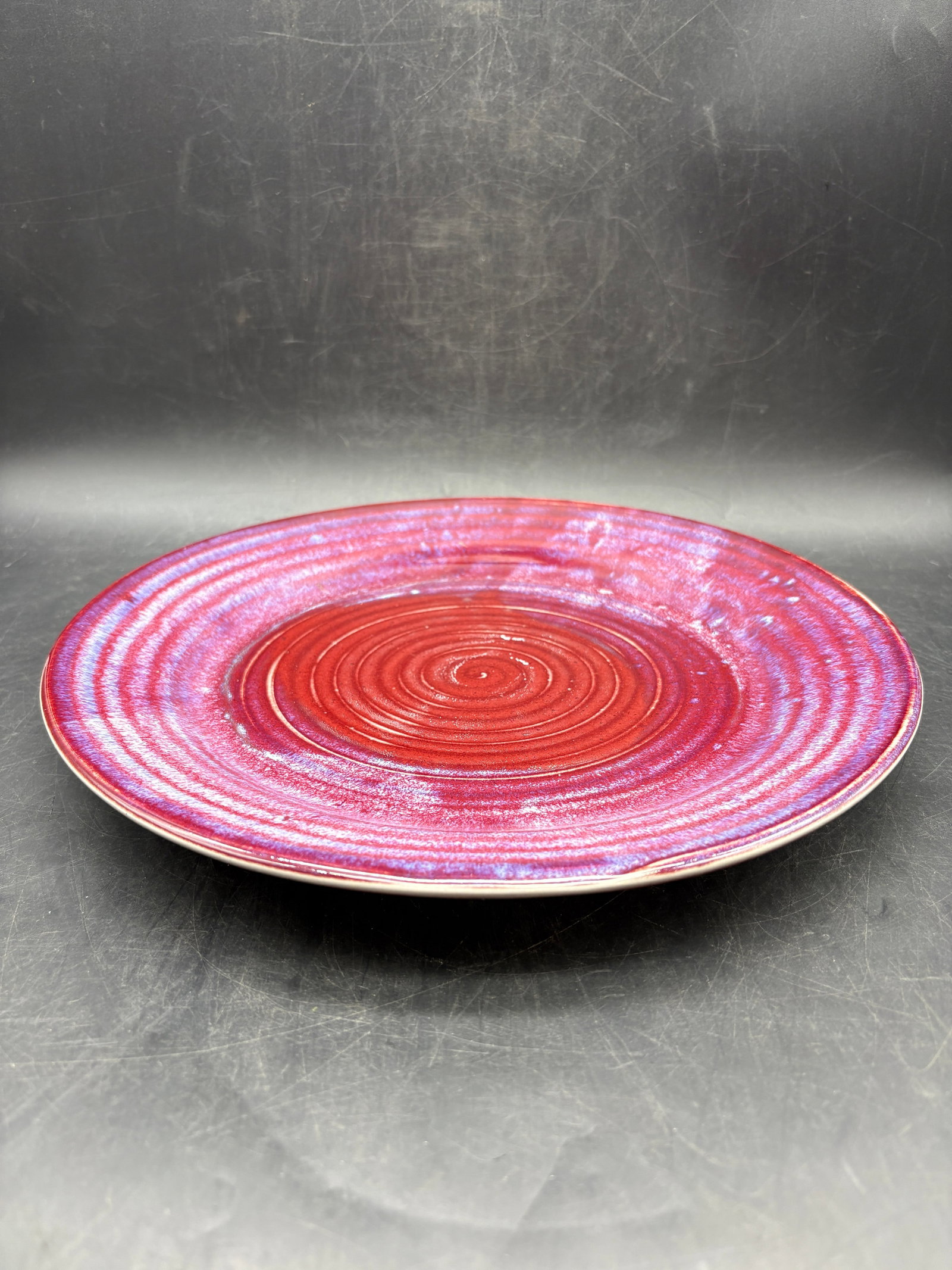 Beautiful Artist Signed Art Pottery Charger Plate - 4