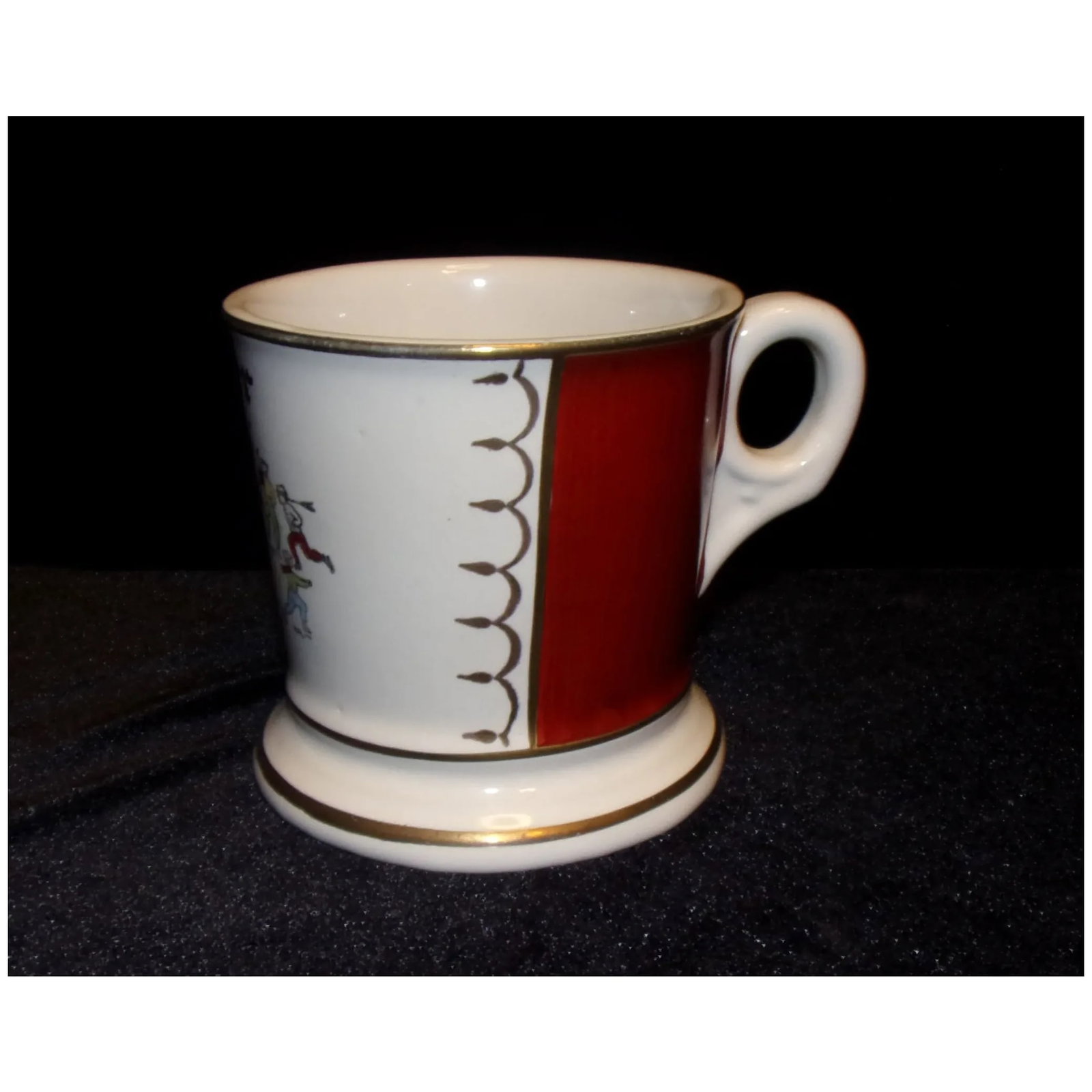 Vintage Sportsman Hand Painted Father Shaving Mug - 3