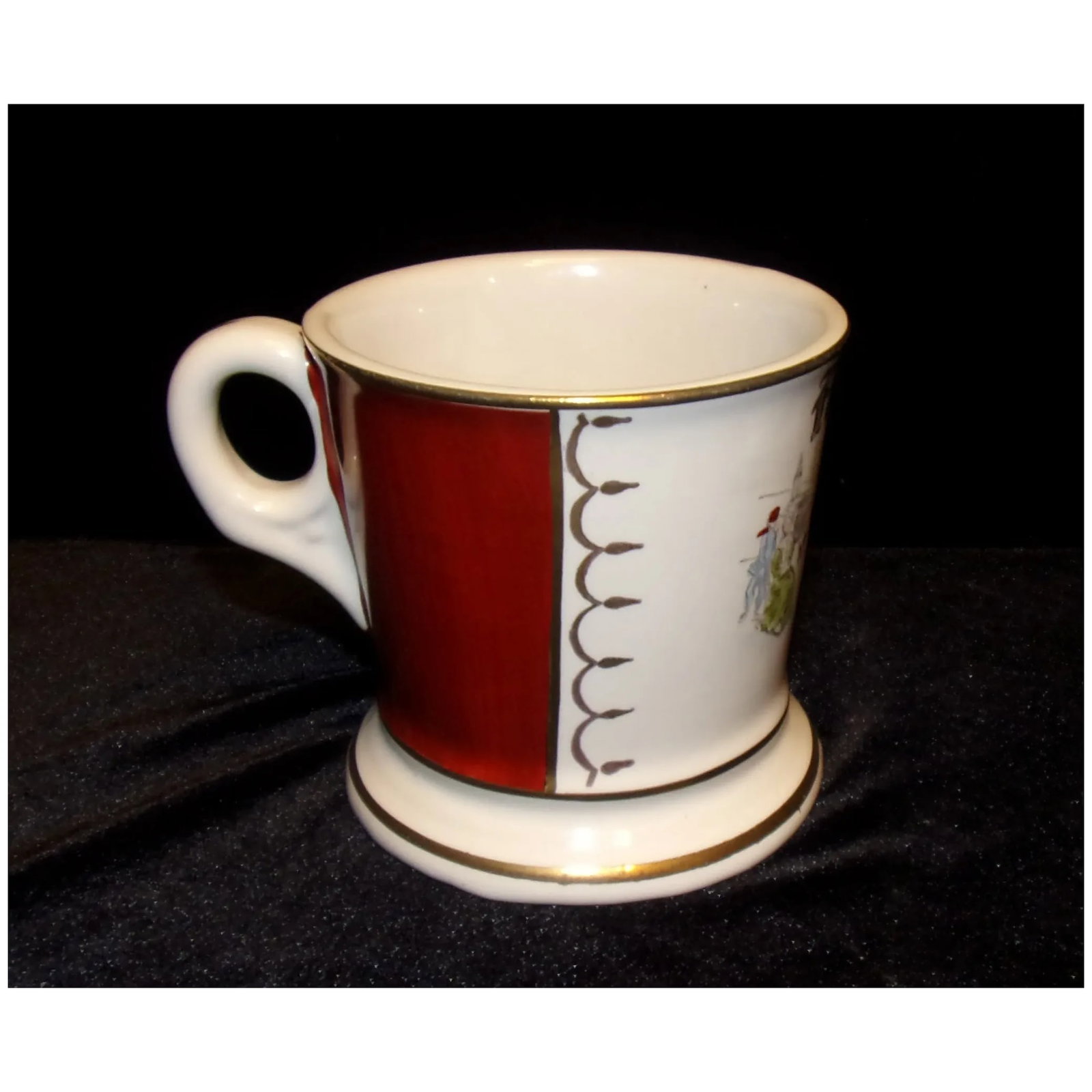 Vintage Sportsman Hand Painted Father Shaving Mug - 5