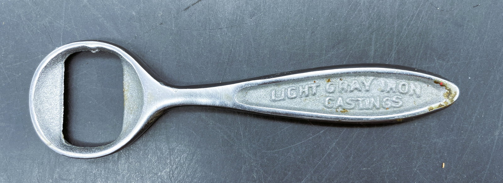 Vintage Bottle Opener The G & C Foundry Sandusky Ohio Light Gray Iron Castings - 2