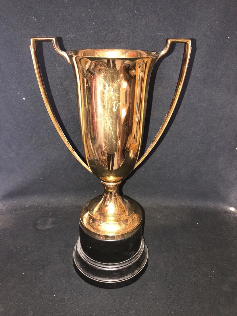 1937 17” KOP e f converse lodge 75 Pythian Bowling Loving Cup Trophy Malden Ma - 5
