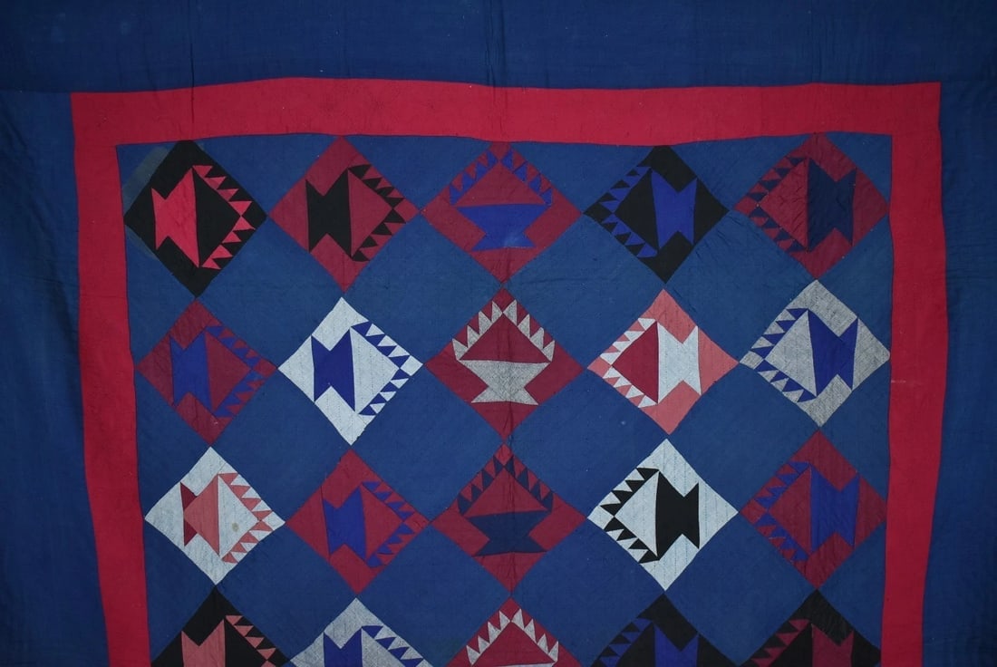 Amish "Basket of Chips" Quilt c. 1915, Published - 3