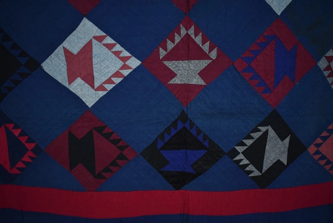 Amish "Basket of Chips" Quilt c. 1915, Published - 5