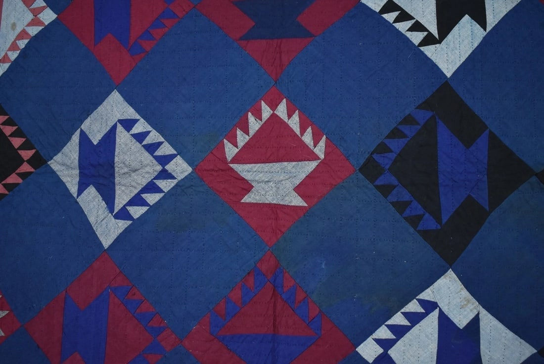 Amish "Basket of Chips" Quilt c. 1915, Published - 7