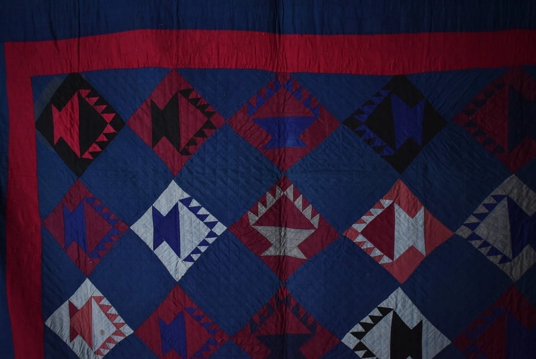 Amish "Basket of Chips" Quilt c. 1915, Published - 9