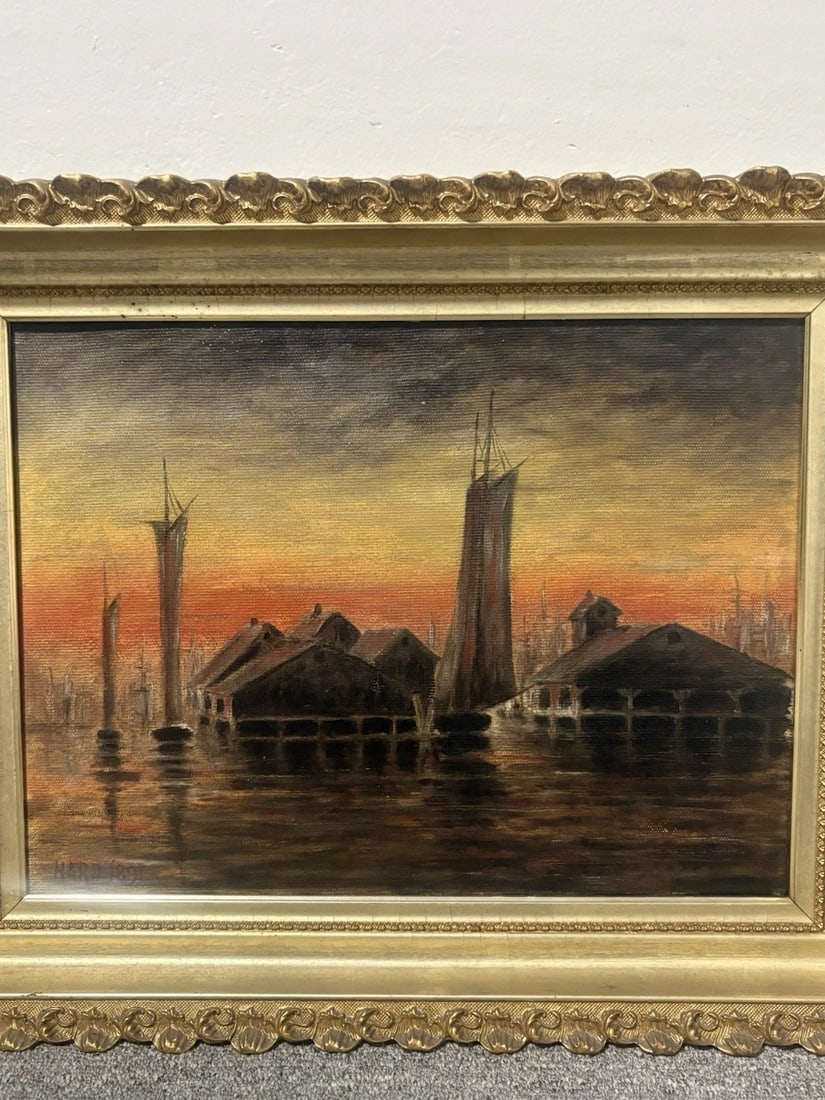 Rare Seascape Oil Painting From The Estate Of Supreme Court Justice David Souter - 2