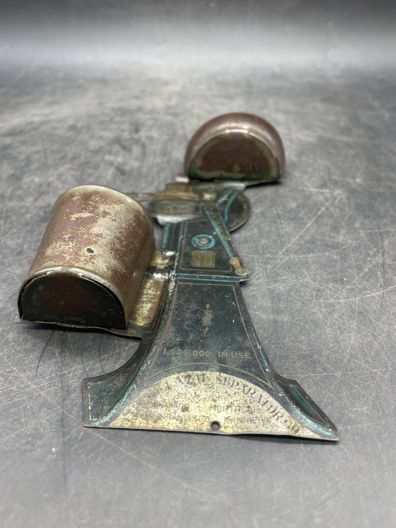 Antique DeLaval Cream Separator Dairy Tin Litho Match Holder Match Safe - 4