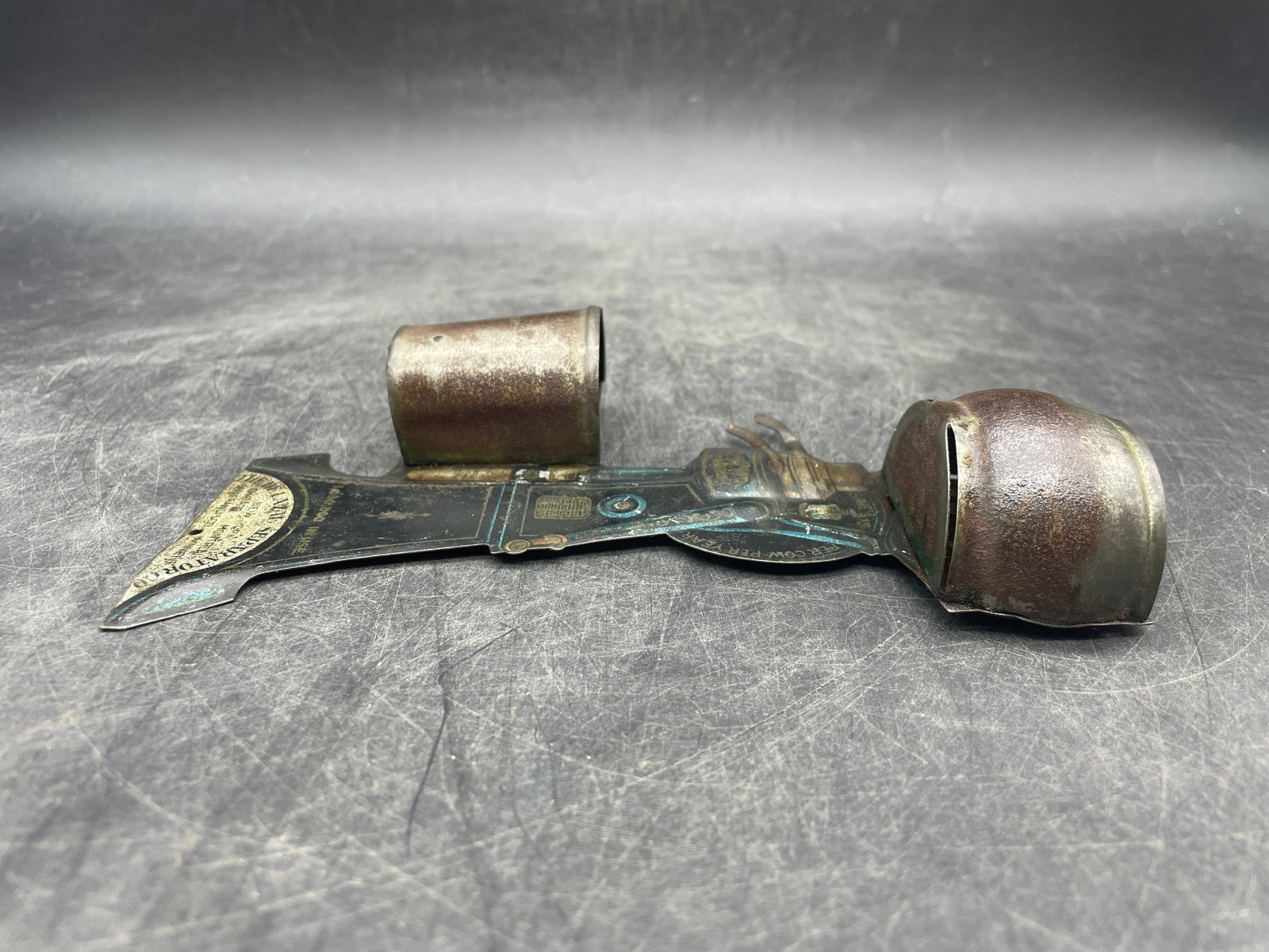 Antique DeLaval Cream Separator Dairy Tin Litho Match Holder Match Safe - 7