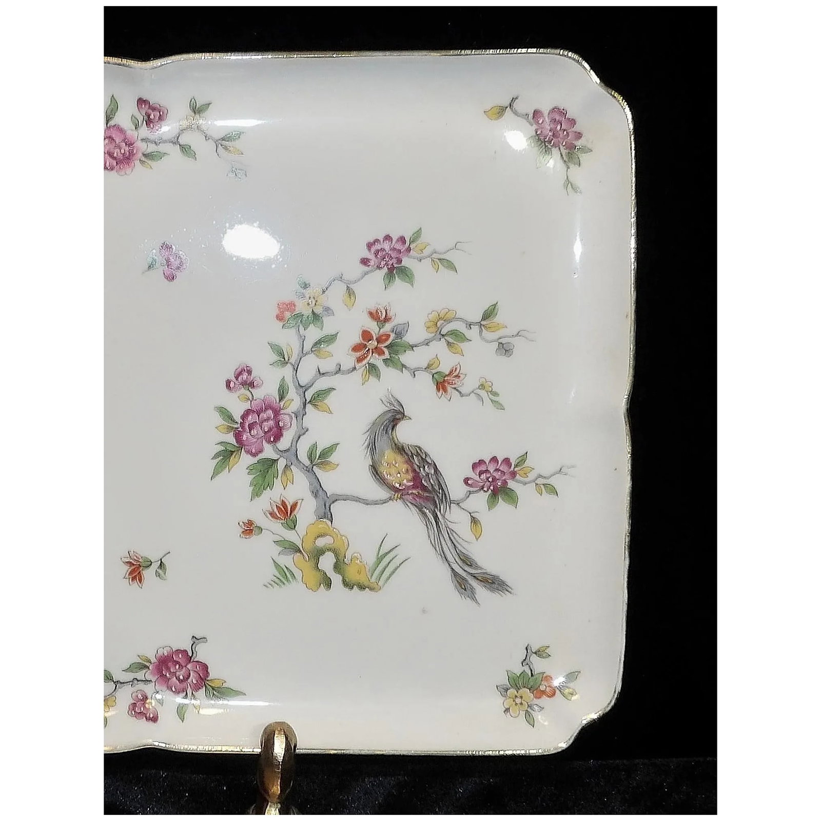 Vintage Limoges Hand Painted 11 1/2" Dresser Tray - 4