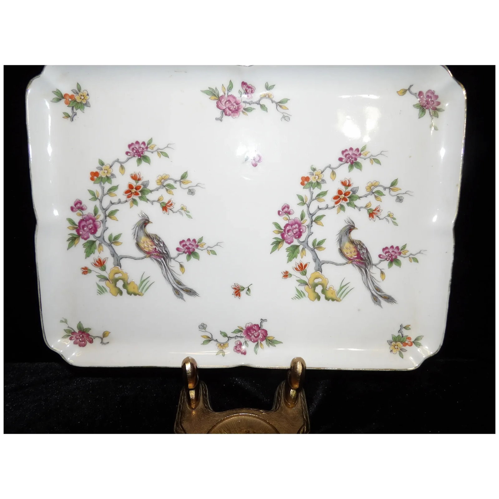 Vintage Limoges Hand Painted 11 1/2" Dresser Tray - 7