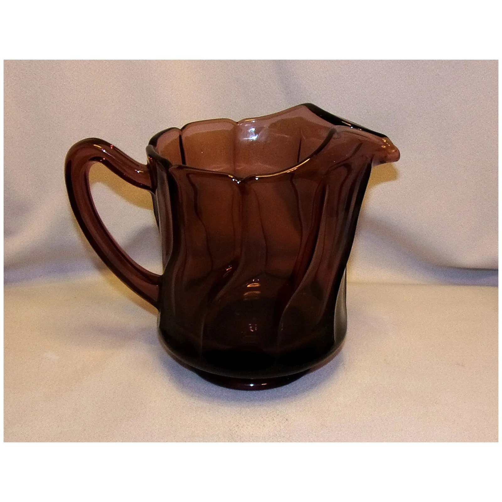 Vintage Fostoria Jamestown Purple 40 Oz Pitcher - 5